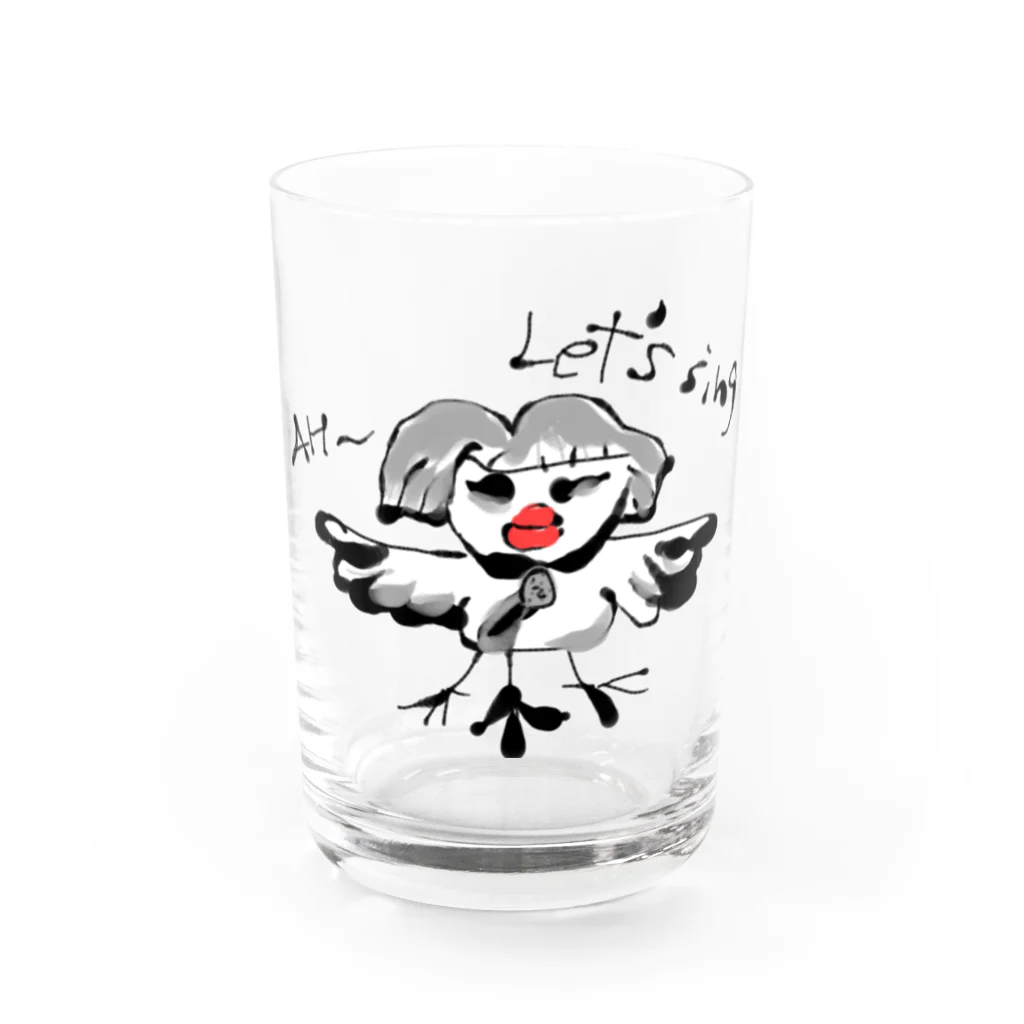 Mitsu-Zoのレッツ・シング Water Glass :front