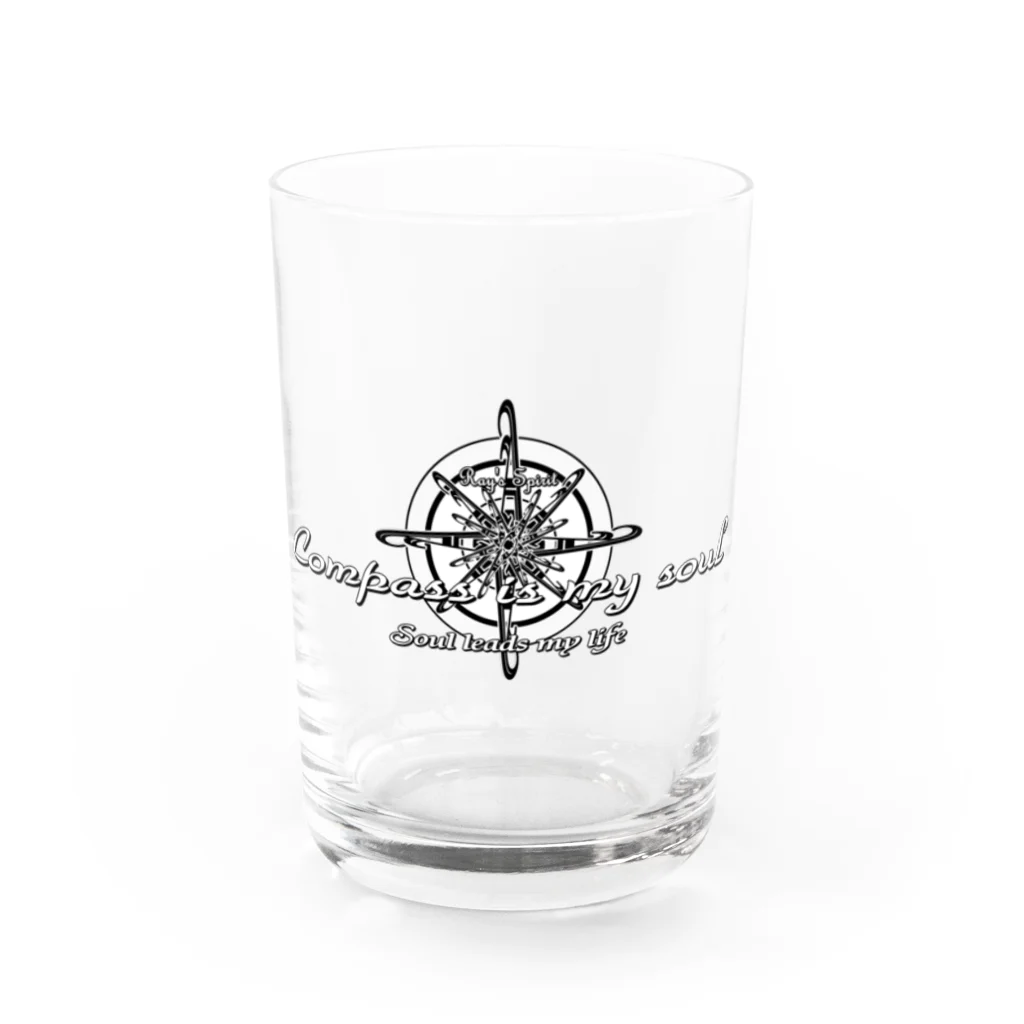 Ray's Spirit　レイズスピリットのCompass is my soul Water Glass :front