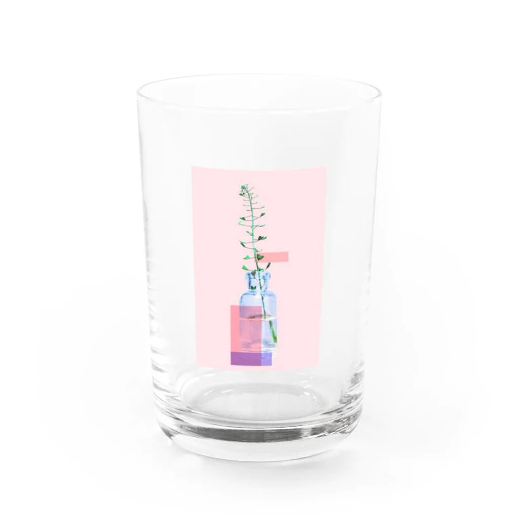 のののの店のぺんぺん草枠あり Water Glass :front