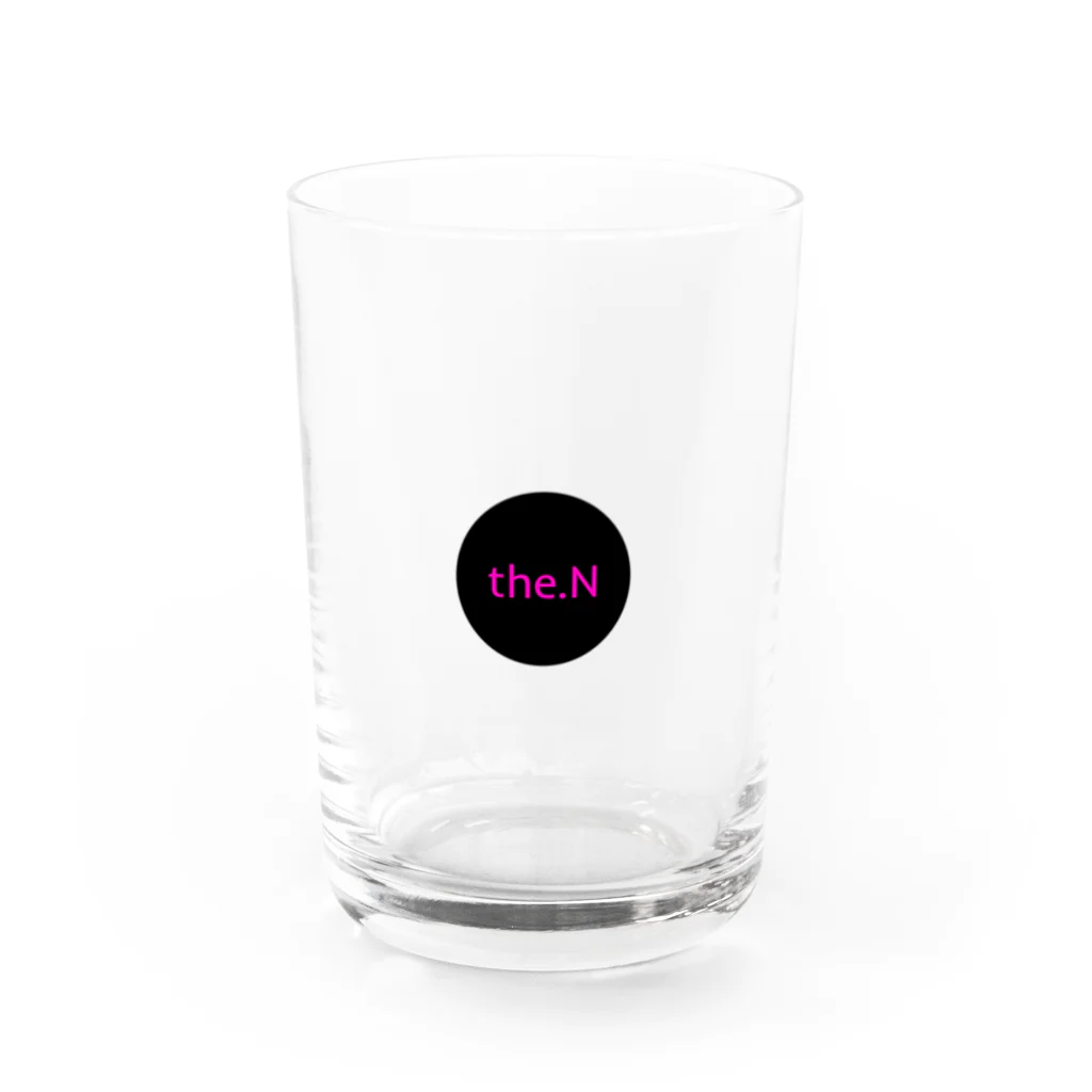 the.Nのthe.Nロゴマークピンク Water Glass :front