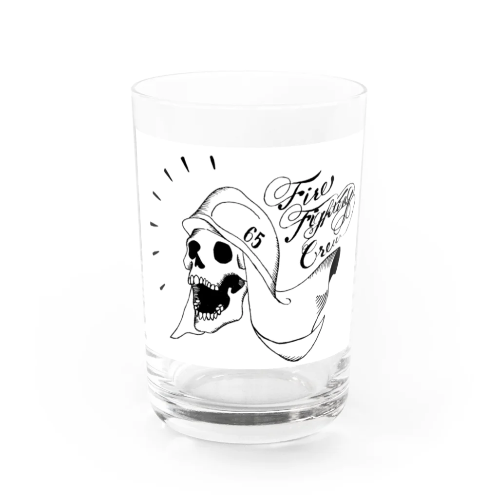 65の65消防士 Water Glass :front