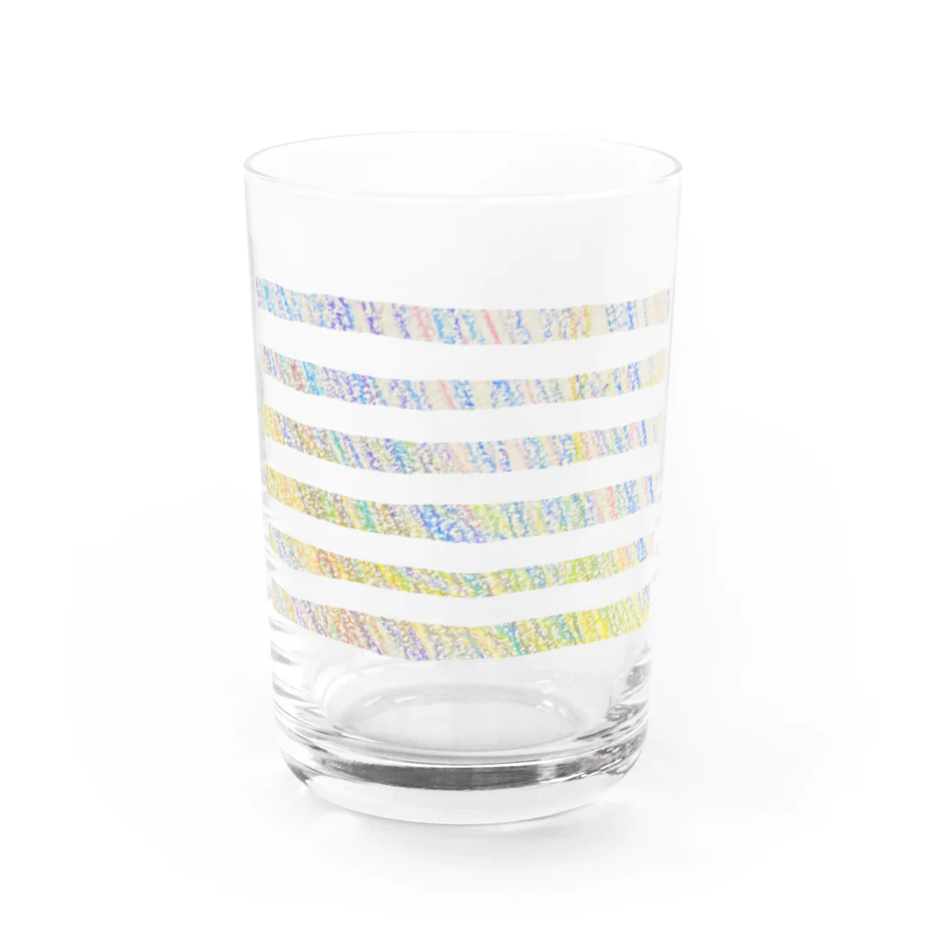 liliumの子供のらくがき【ふわふわボーダー】 Water Glass :front