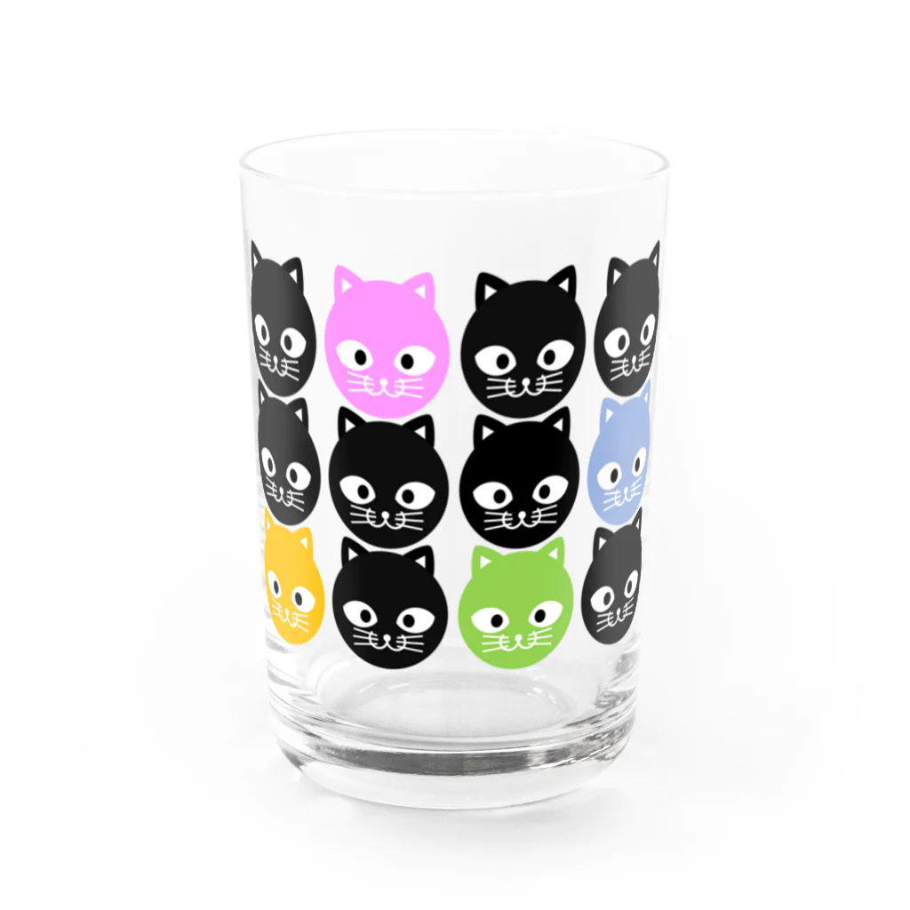 team.4B0Aの十二匹のぬこ Water Glass :front