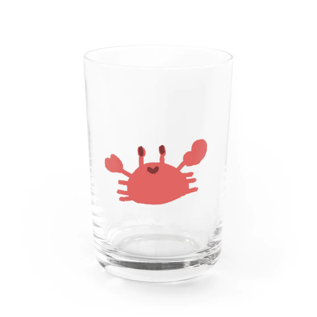 ほとりらんどのかに Water Glass :front