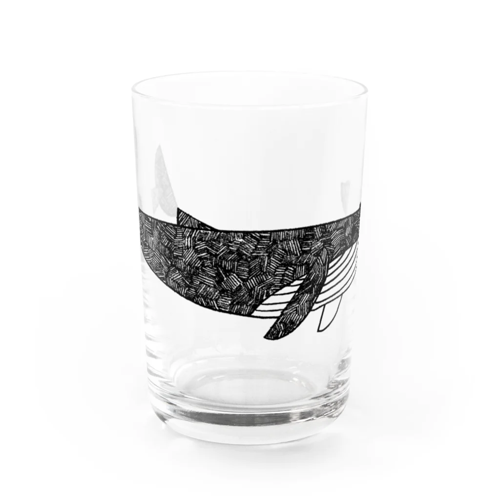 岡田侑大／グラフィックデザイナーのザトウクジラ Water Glass :front