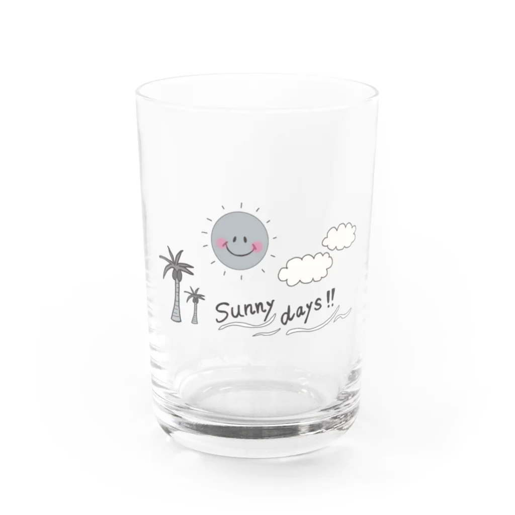 akipom★のsunny days! Water Glass :front