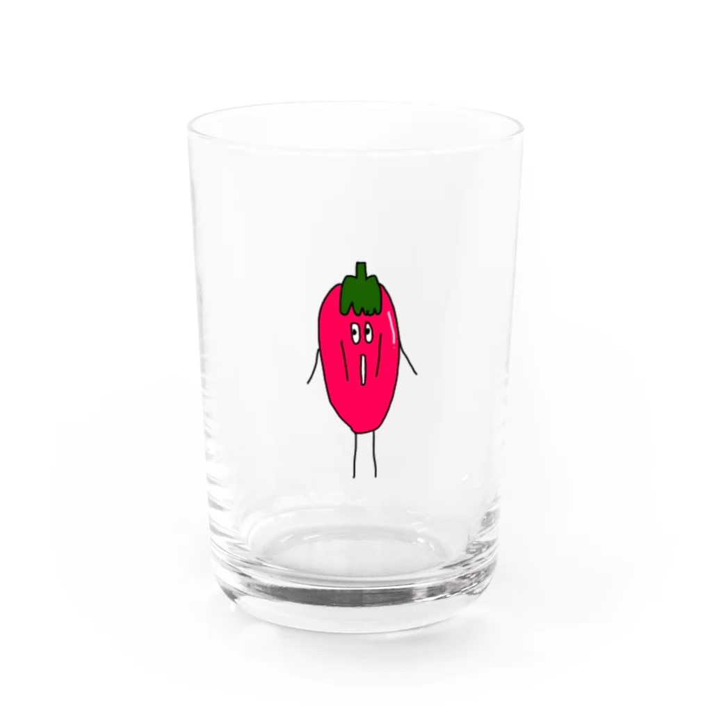 simashopのショックなトマトジュース Water Glass :front