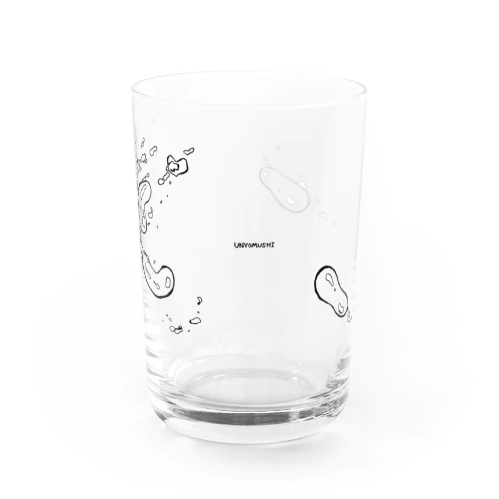 unyomushiの泳ぐウニョムシ Water Glass :front