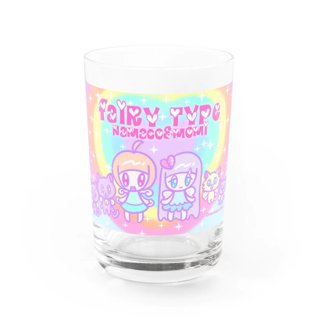 ナマコラブ💜👼🏻🦄🌈✨のfairy type NAMACOLOVE Water Glass :front