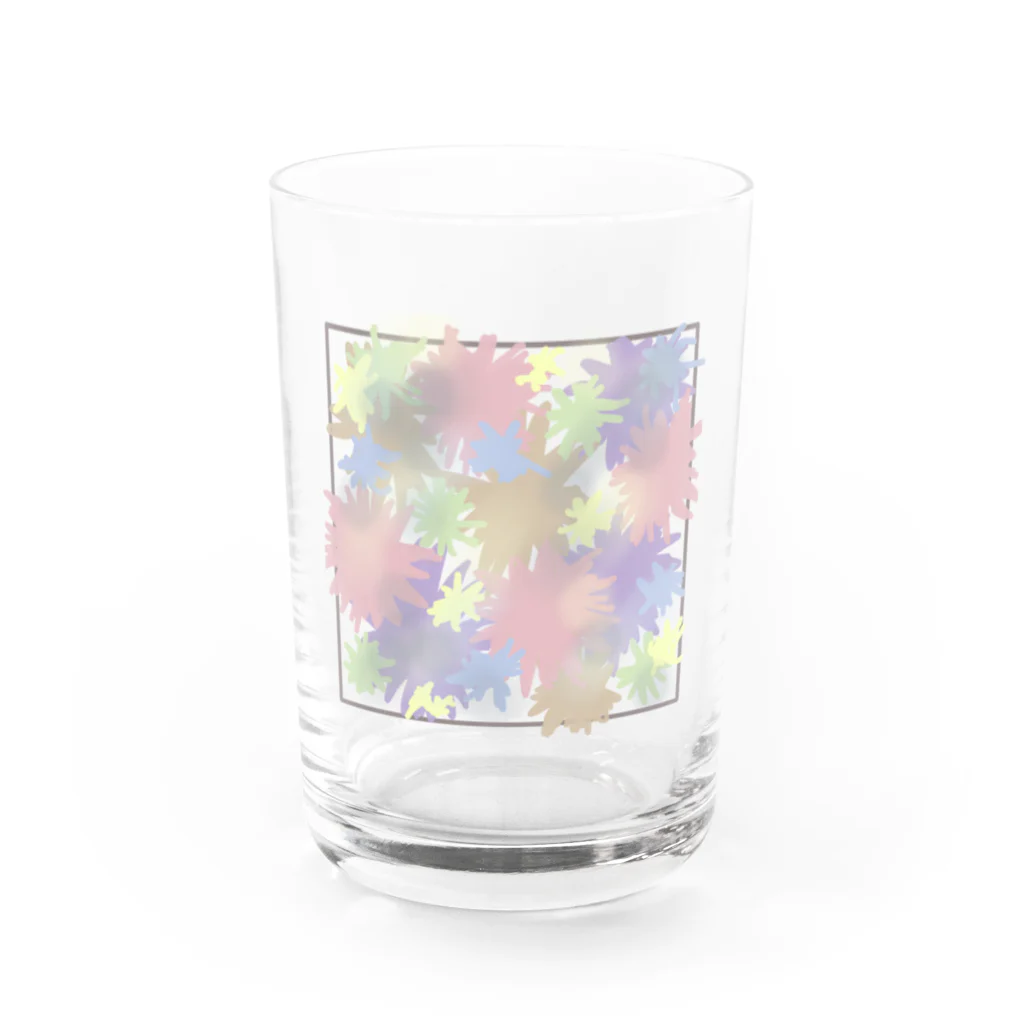 charu117のart カモフラ Water Glass :front