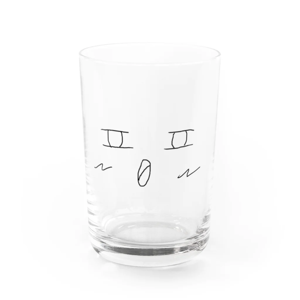 宣伝弁士のハロくん Water Glass :front