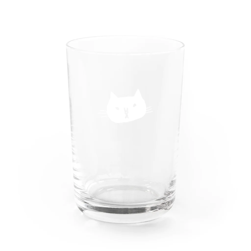 白猫堂ノスタルジックのしろねこ Water Glass :front