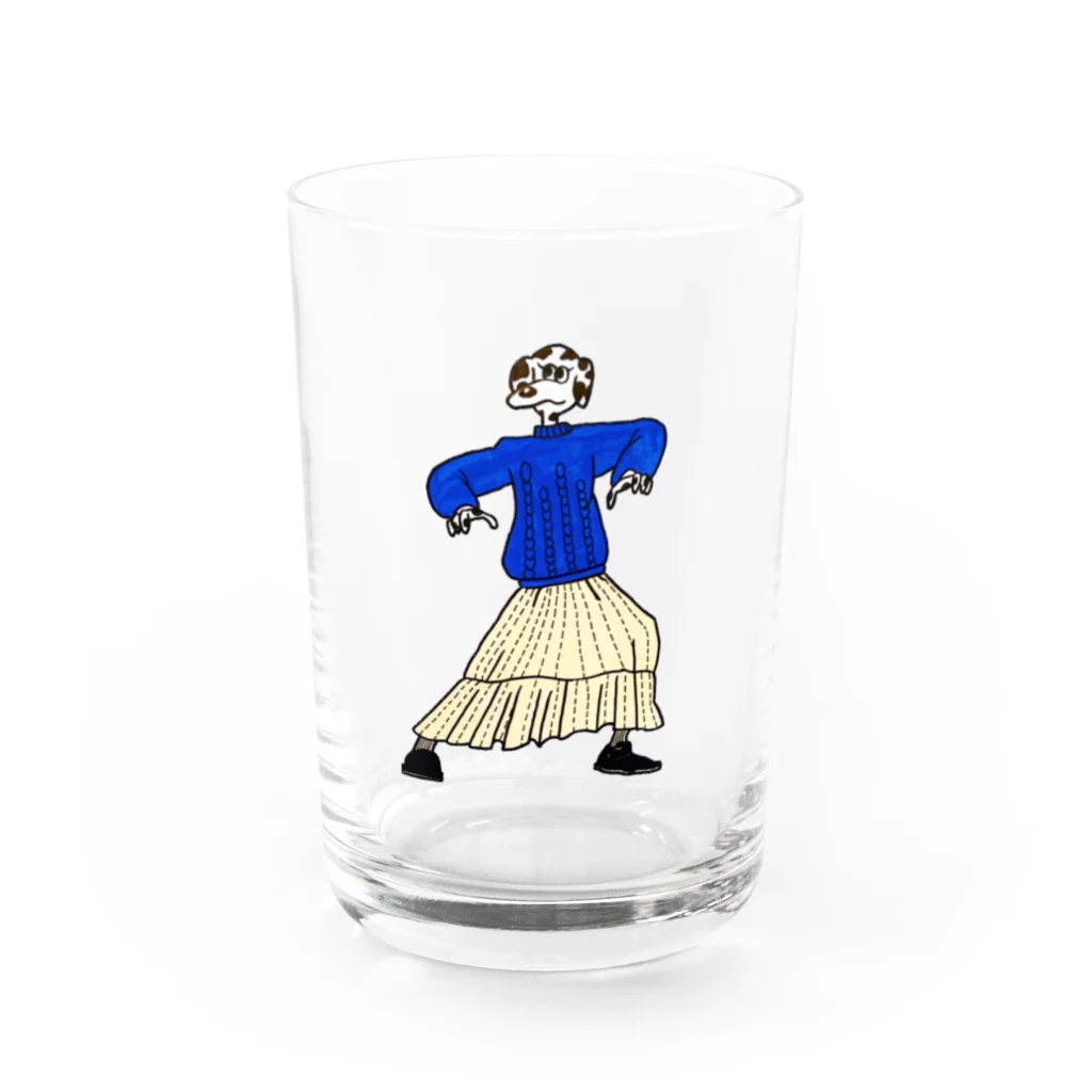 ｄｏｇｐｌｅのフシギさん Water Glass :front