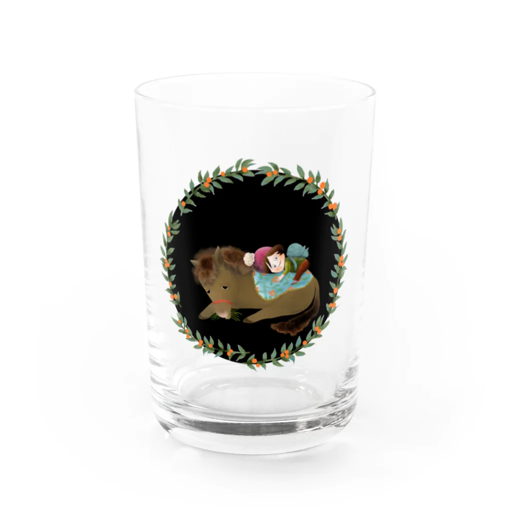 mint julepの夜間放牧 Water Glass :front