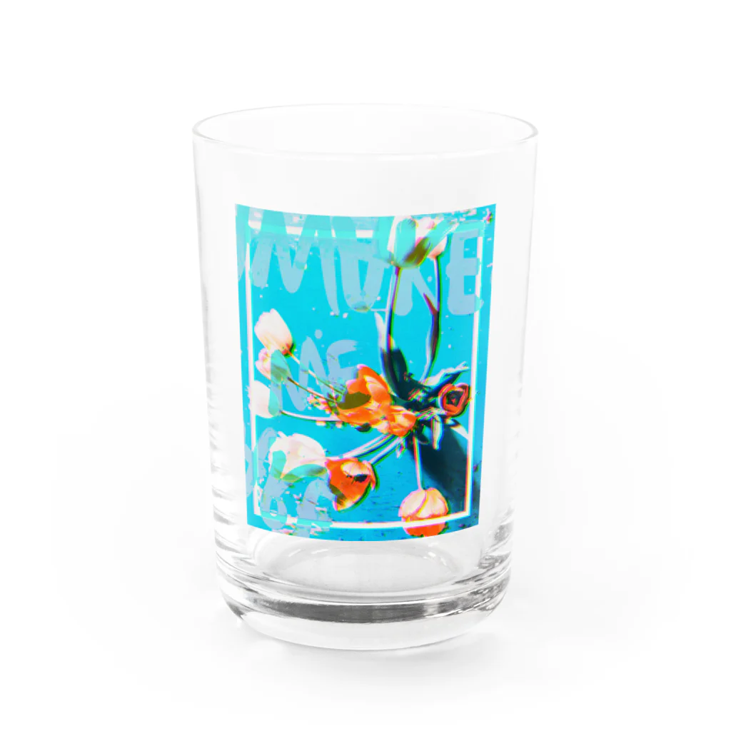 KK#2039(K-suKe,KsK)の#flower-2 Water Glass :front