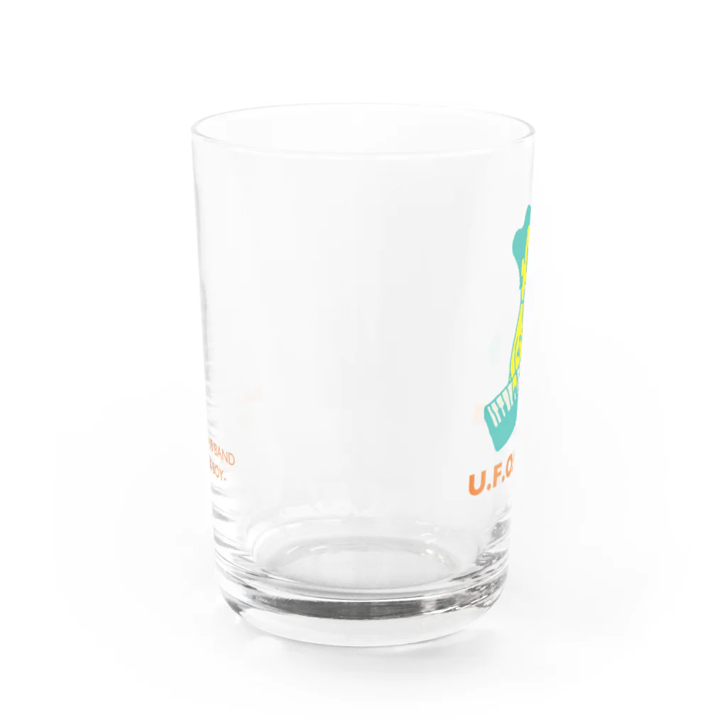 東高円寺U.F.O.CLUB webshopのU.F.O.CLUBオリジナルグラス【KEYBOARD BOY ver.】 Water Glass :front