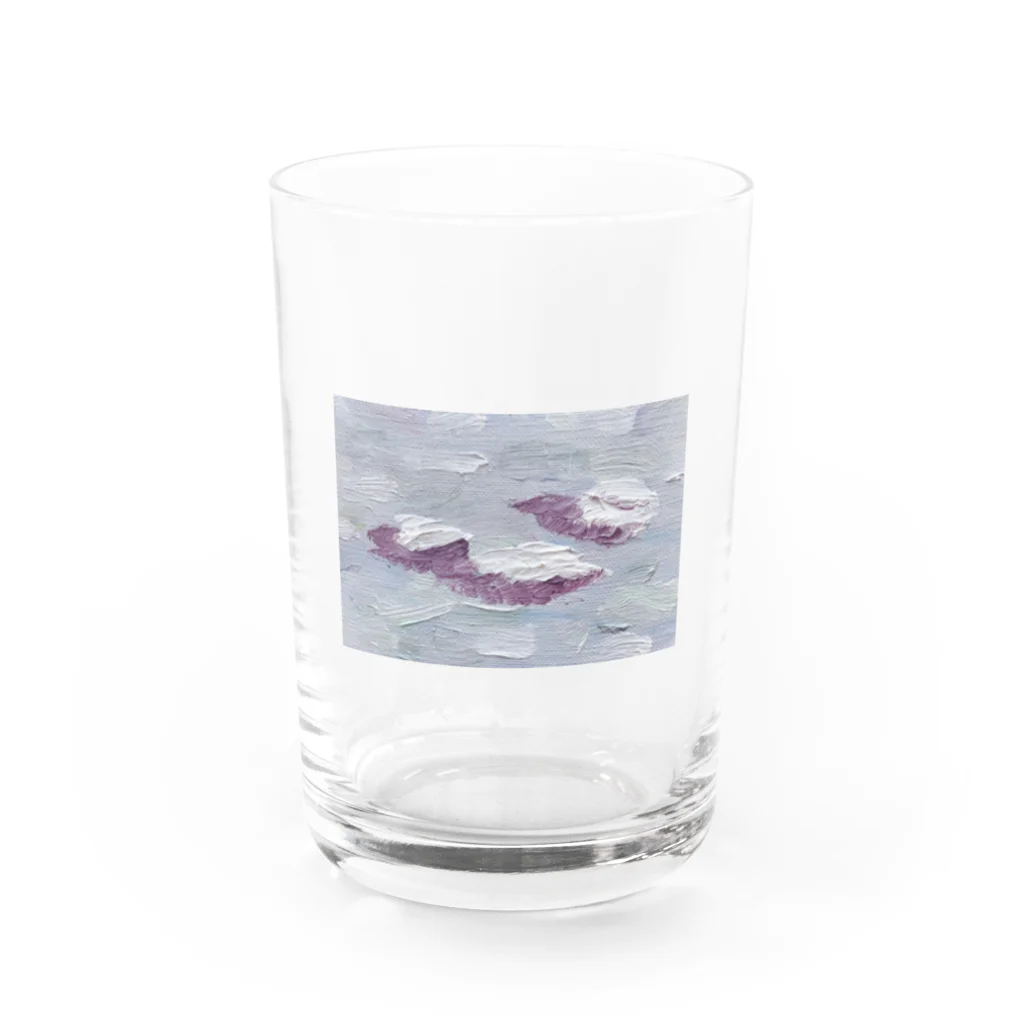 旅するTシャツ。の油絵な空 Water Glass :front