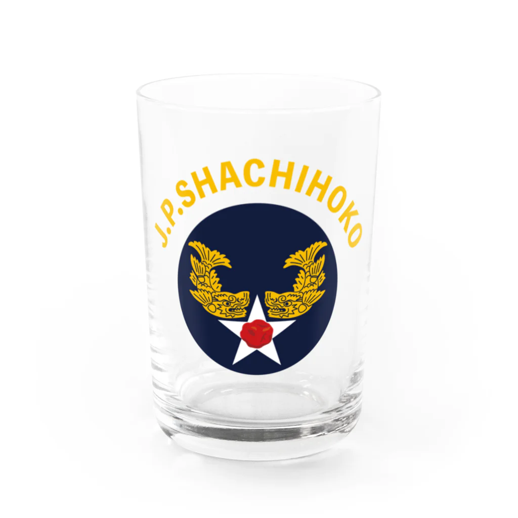 みんなのステッカーのしゃちほこAIRFORCE-JP Water Glass :front