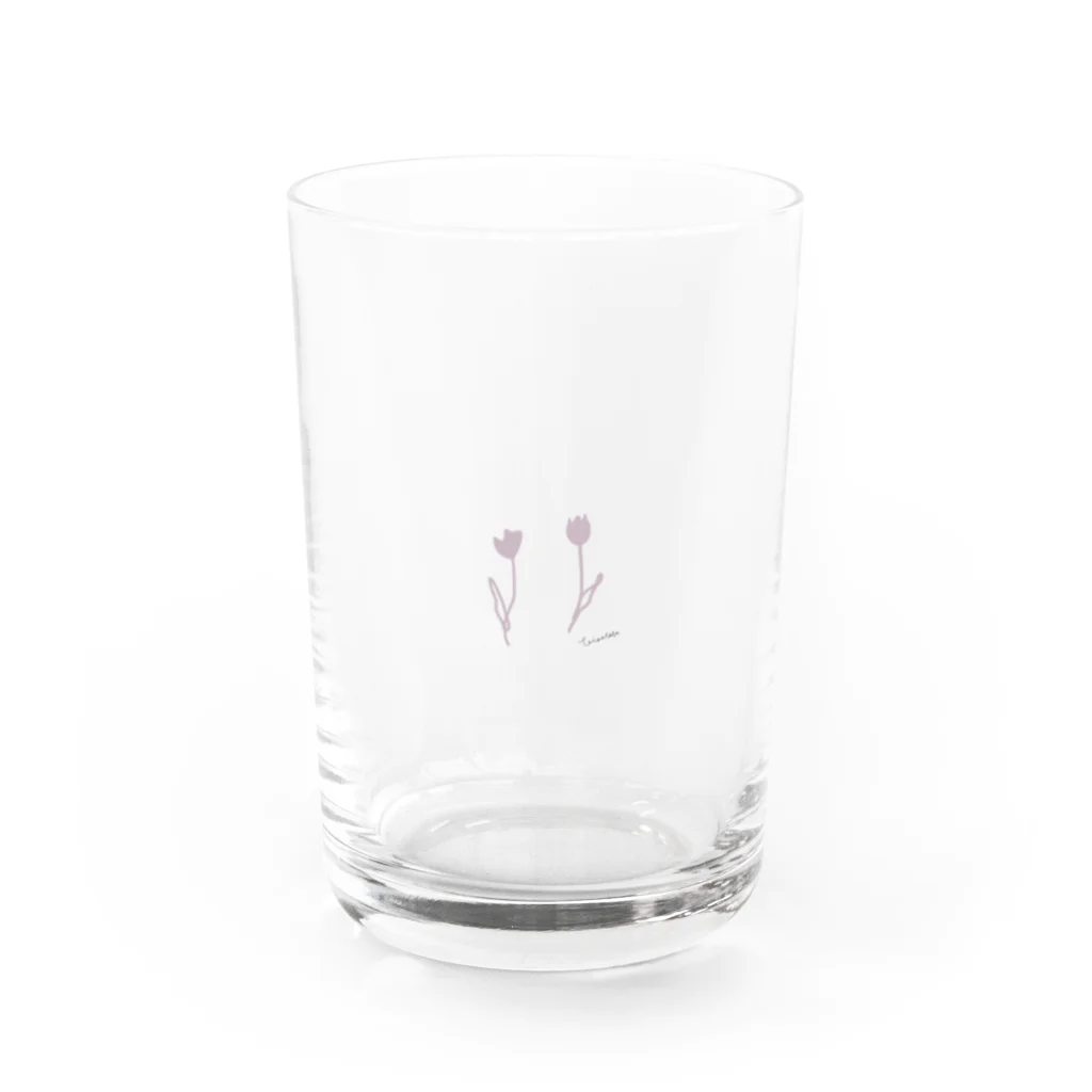 rilybiiのピンクチューリップ*taisetsu Water Glass :front