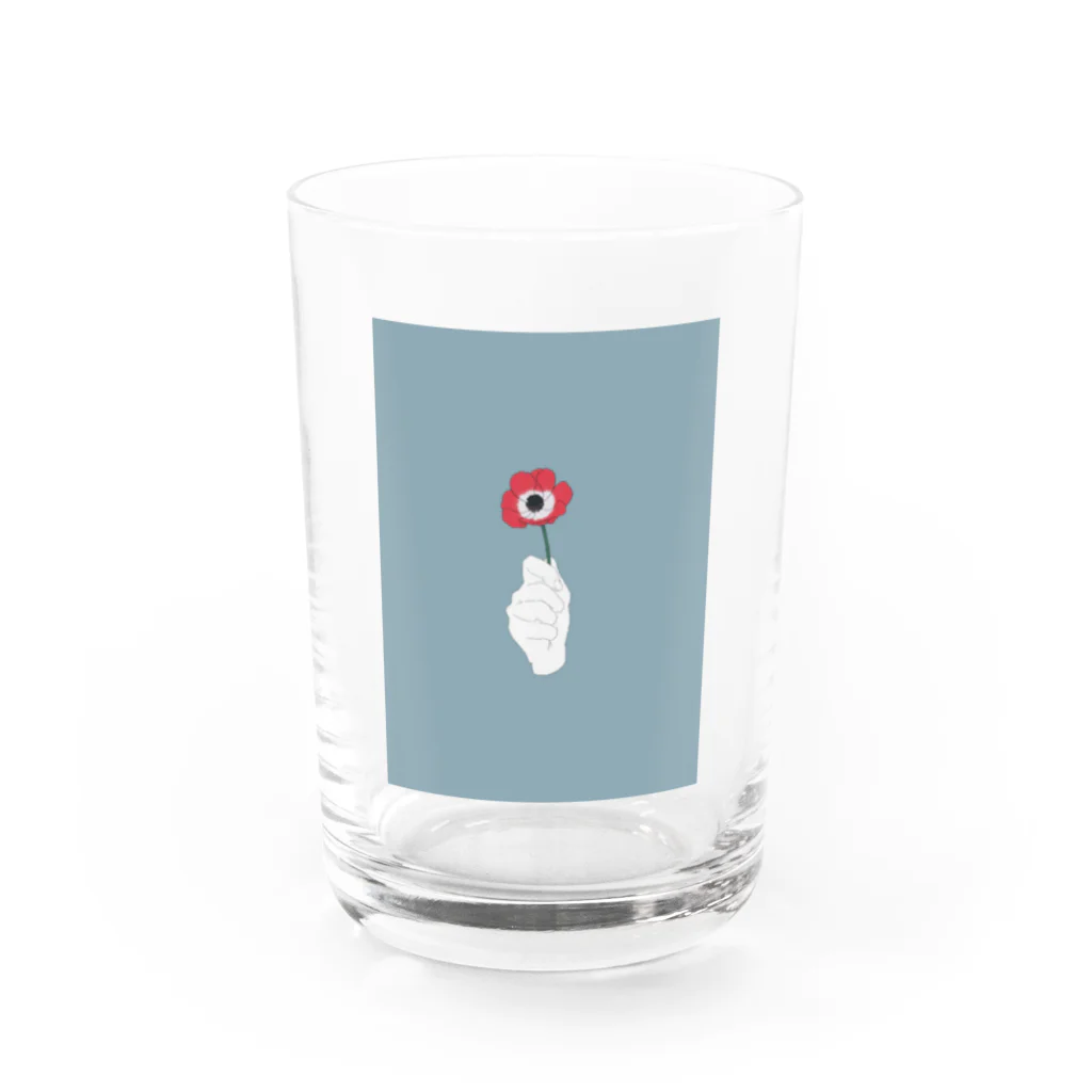 ゆるもちのアネモネ Water Glass :front