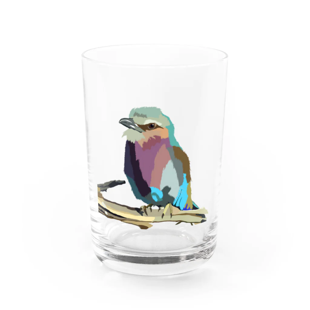 Gen_Designのトリ・バード🐤 Water Glass :front