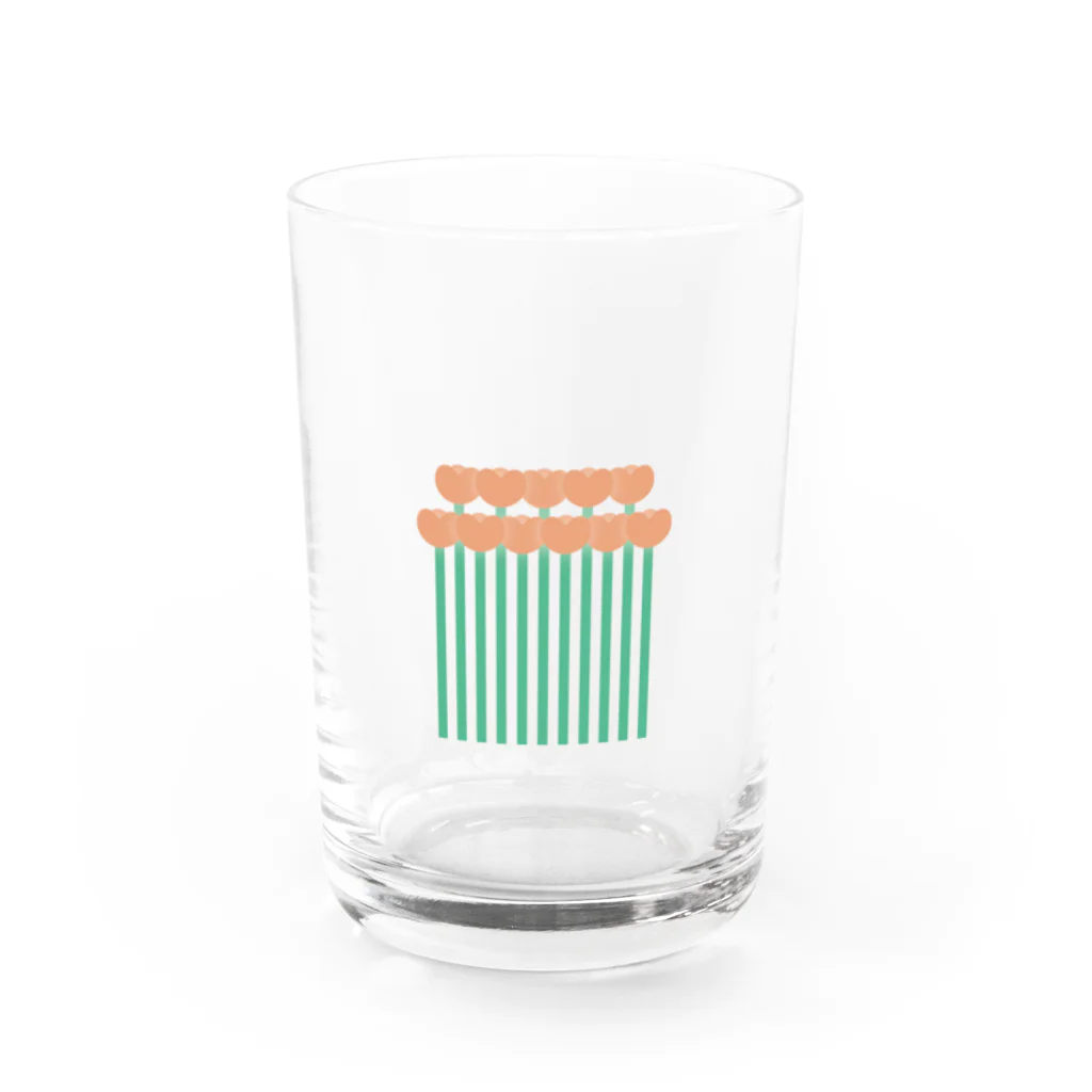 pazooのFlower17 Water Glass :front