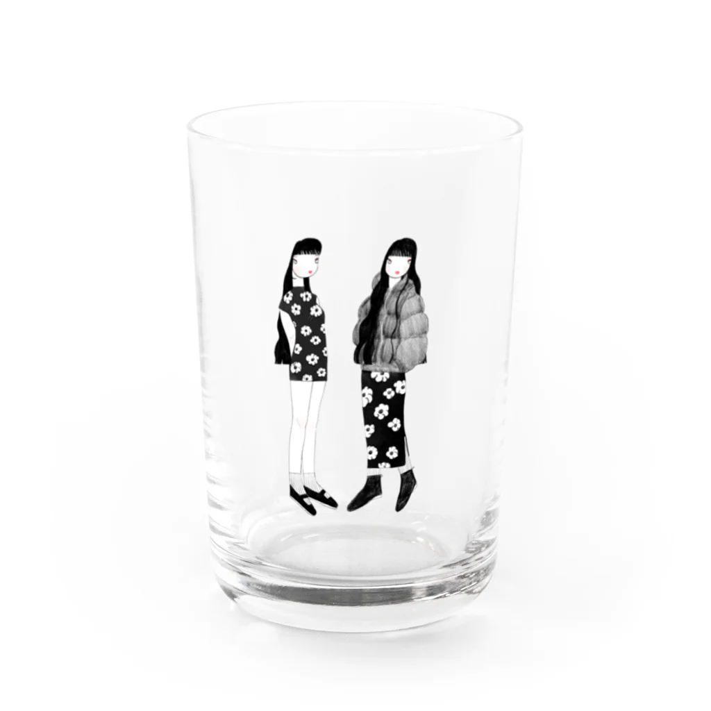 ナガタニサキの夏も冬もすき Water Glass :front