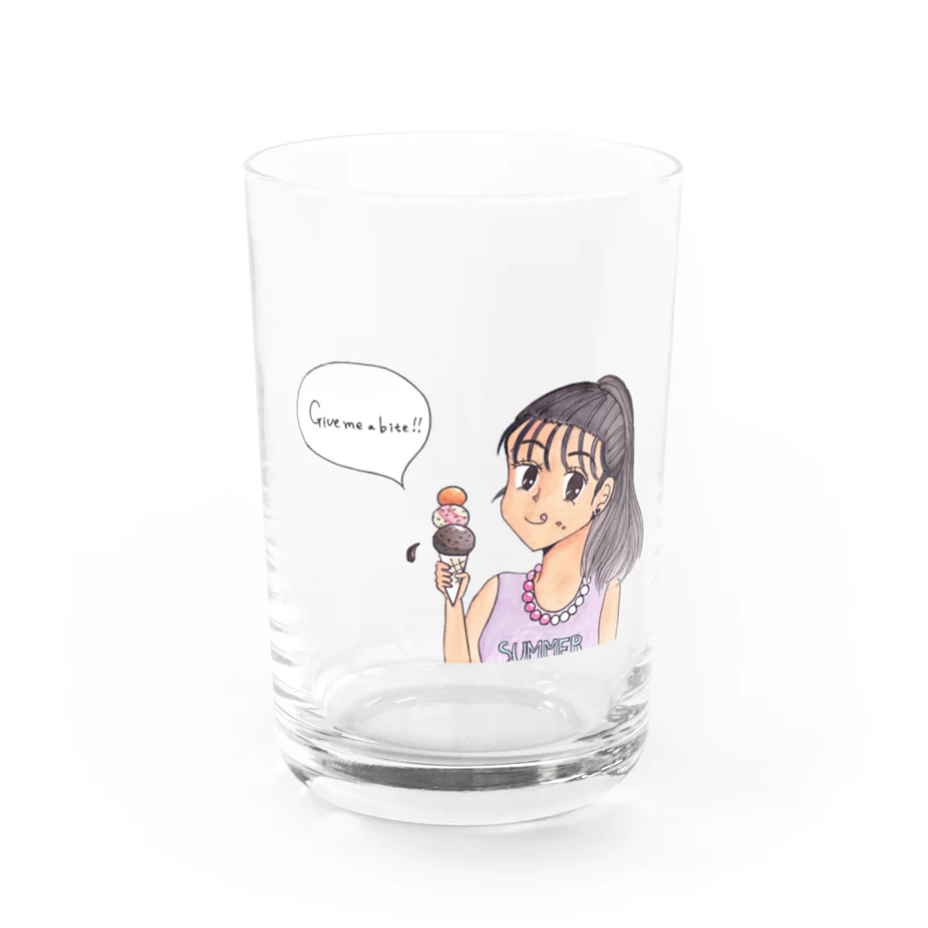 ひよこ工房の一口ちょーだい！！ Water Glass :front