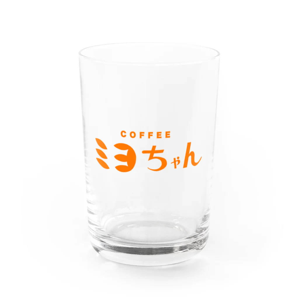 ㊗️🌴大村阿呆のグッズ広場🌴㊗️の【妄想】「COFFEE ミヨちゃん」の Water Glass :front