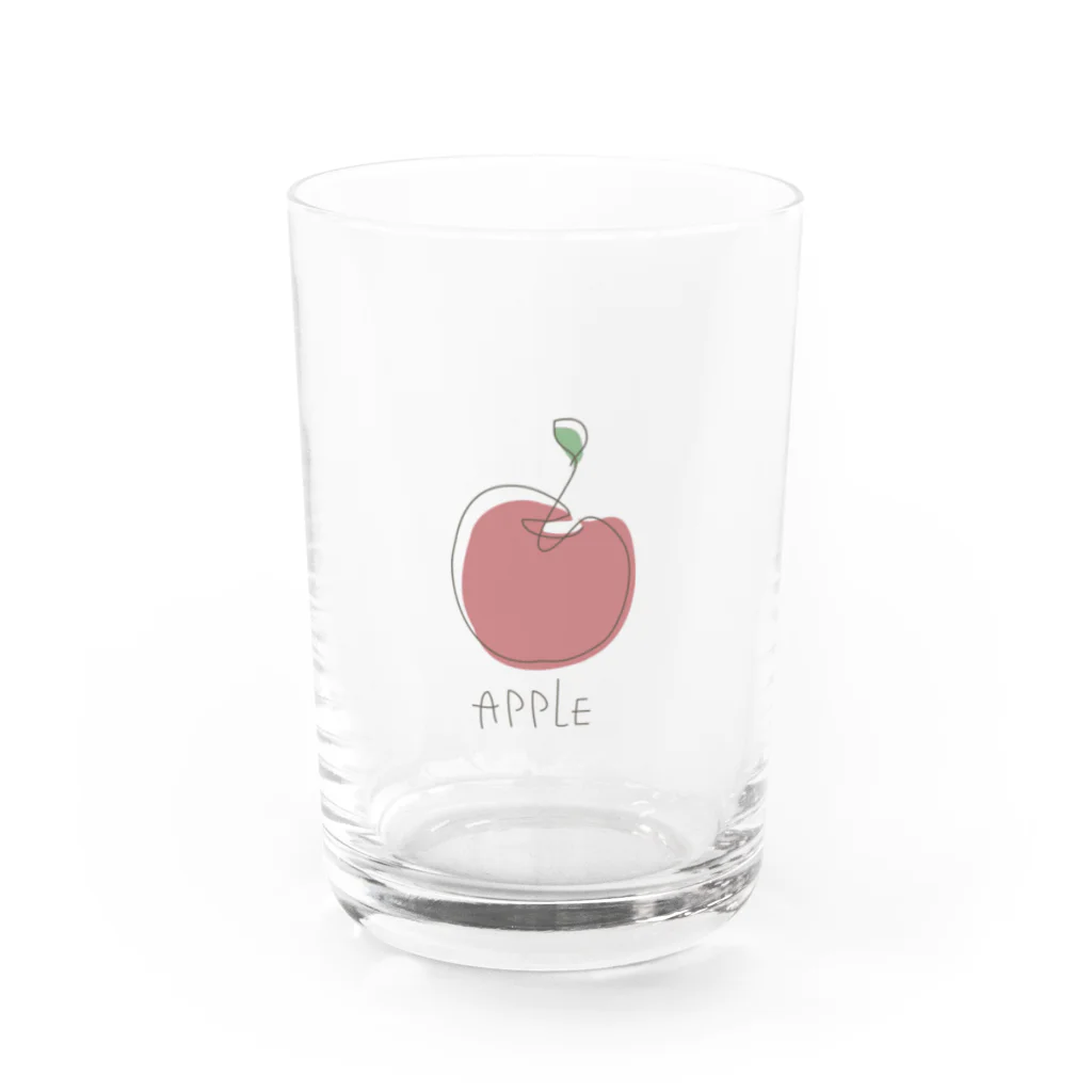 bnbnのシンプルりんご Water Glass :front