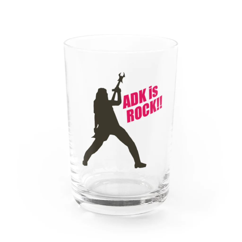 【仮想通貨】ADKグッズ専門店 のADK is ROCK!! Water Glass :front