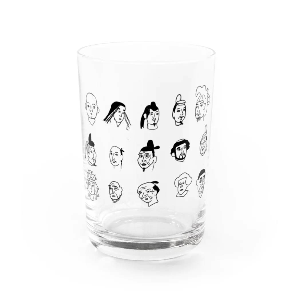 プリンセスダルマのTHE☆REKISHI Water Glass :front