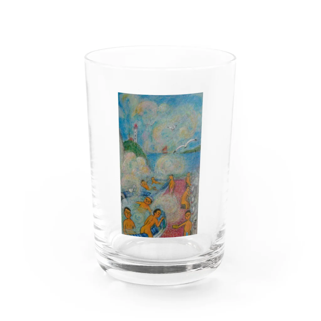 ムカシムカシ物語本舗の銭湯ぅスキッ Water Glass :front