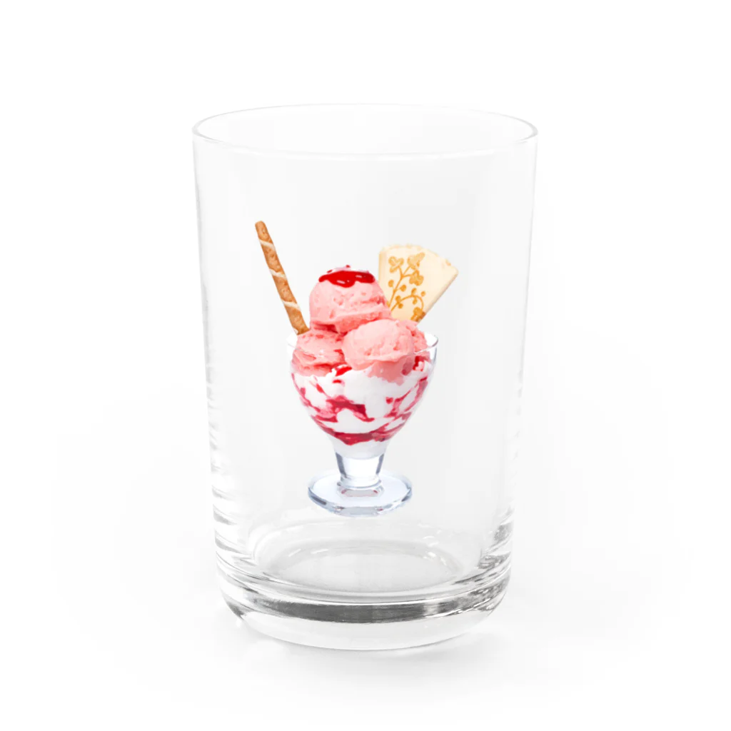 トムトムプリンのポップ★パフェ Water Glass :front