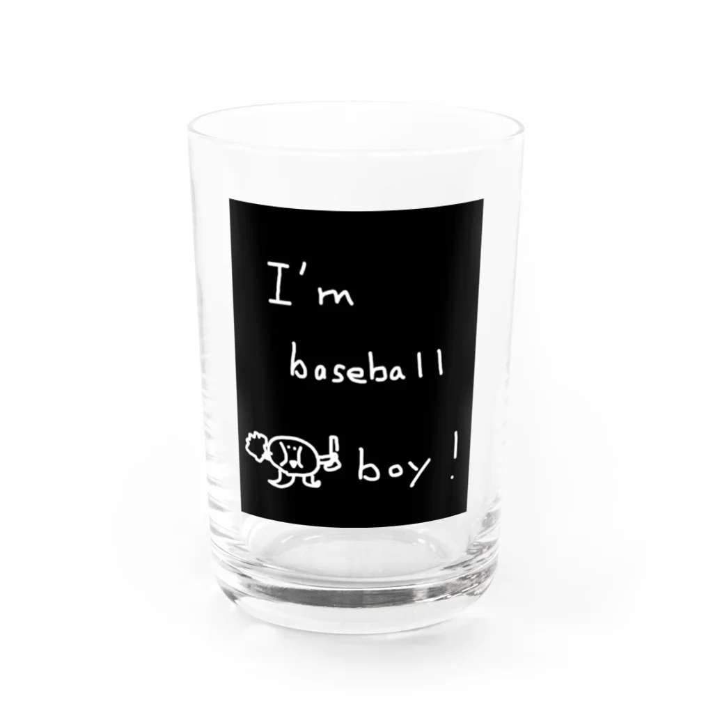 Miyabi_36の野球選手 Water Glass :front