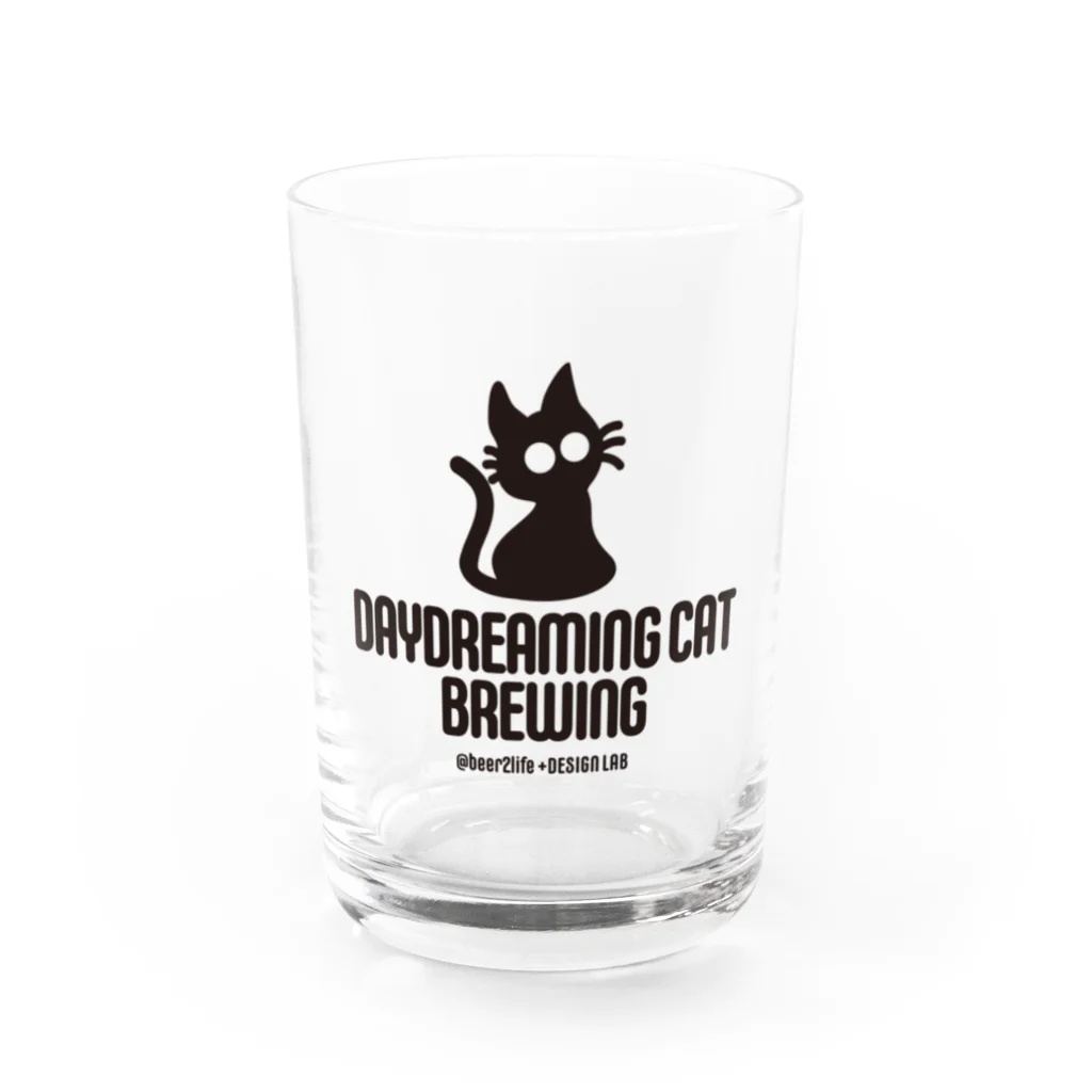 びーるのみたい。webshopのDaydreamingCatBrewing_logo Water Glass :front