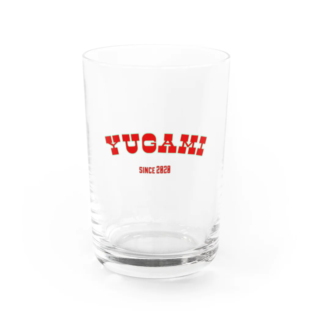 歪 。のYUGAMI since2020 Water Glass :front