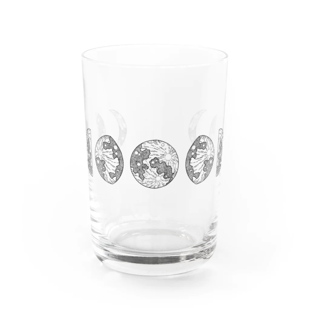 RIRI_designのMOON(月の満ち欠け) Water Glass :front