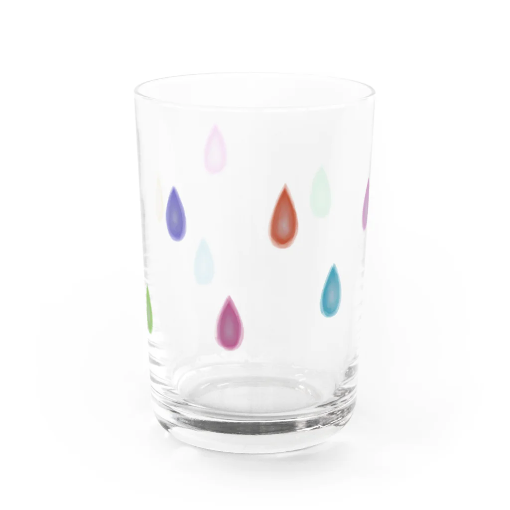 もふもの影差す雨玉 Water Glass :front