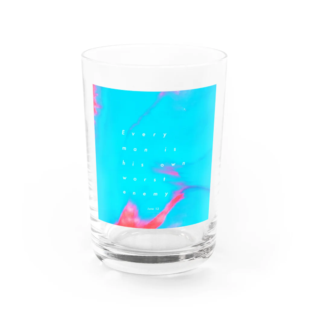 mmukのショップのJune12-日付あり- Water Glass :front