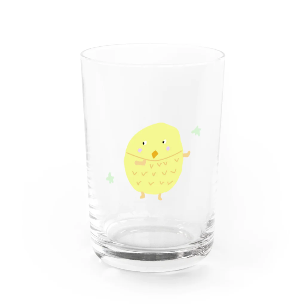 林原 ゆかのことりちゃん Water Glass :front