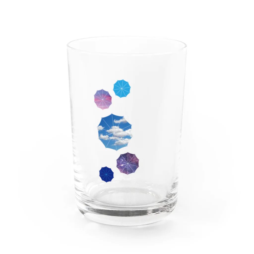 rin-rinboshiの晴色パラソル Water Glass :front
