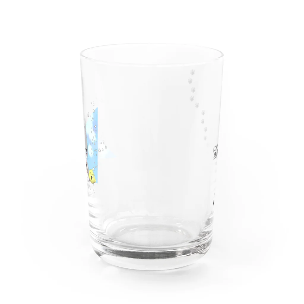 UNFの大洗限定-ニャン助 Water Glass :front