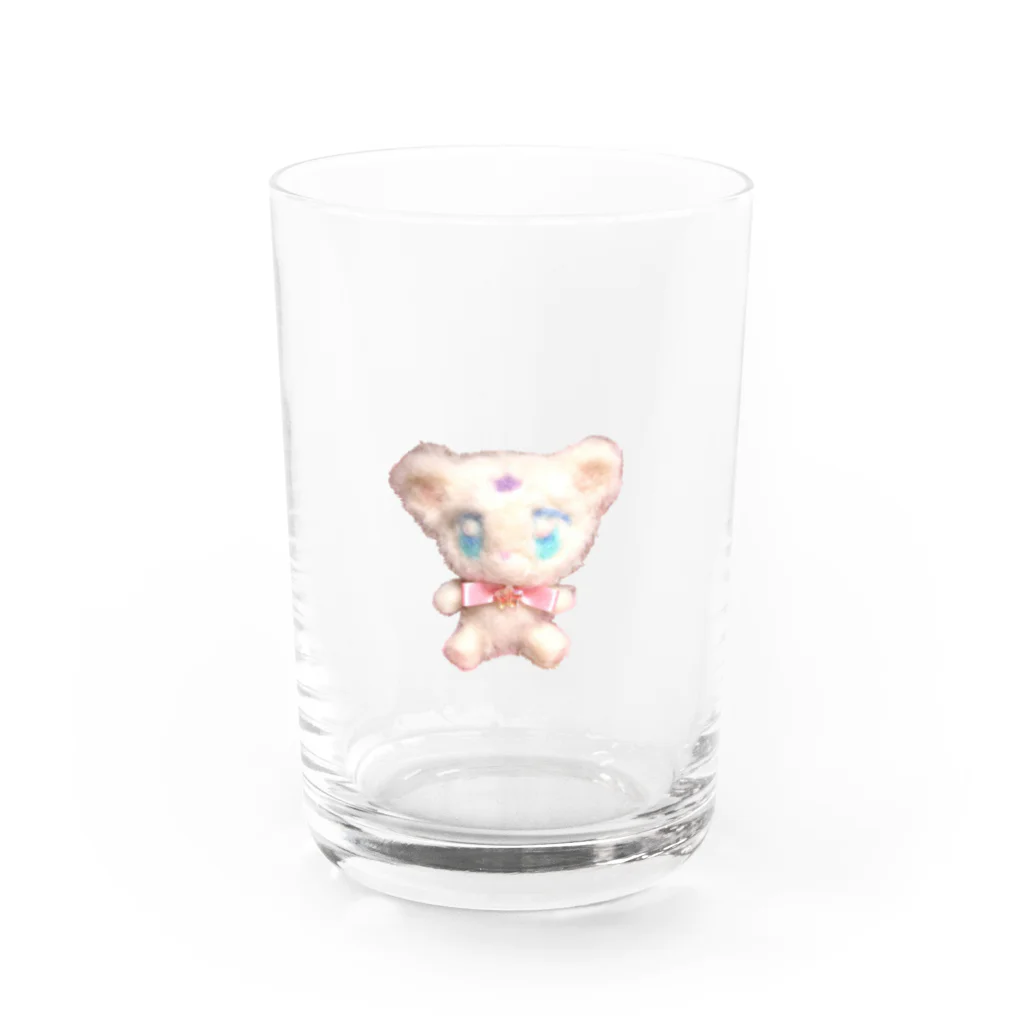 猫と睡眠薬のくま Water Glass :front