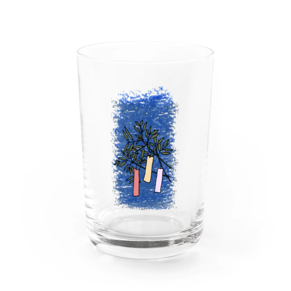 気ままに創作　よろず堂の七夕 Water Glass :front