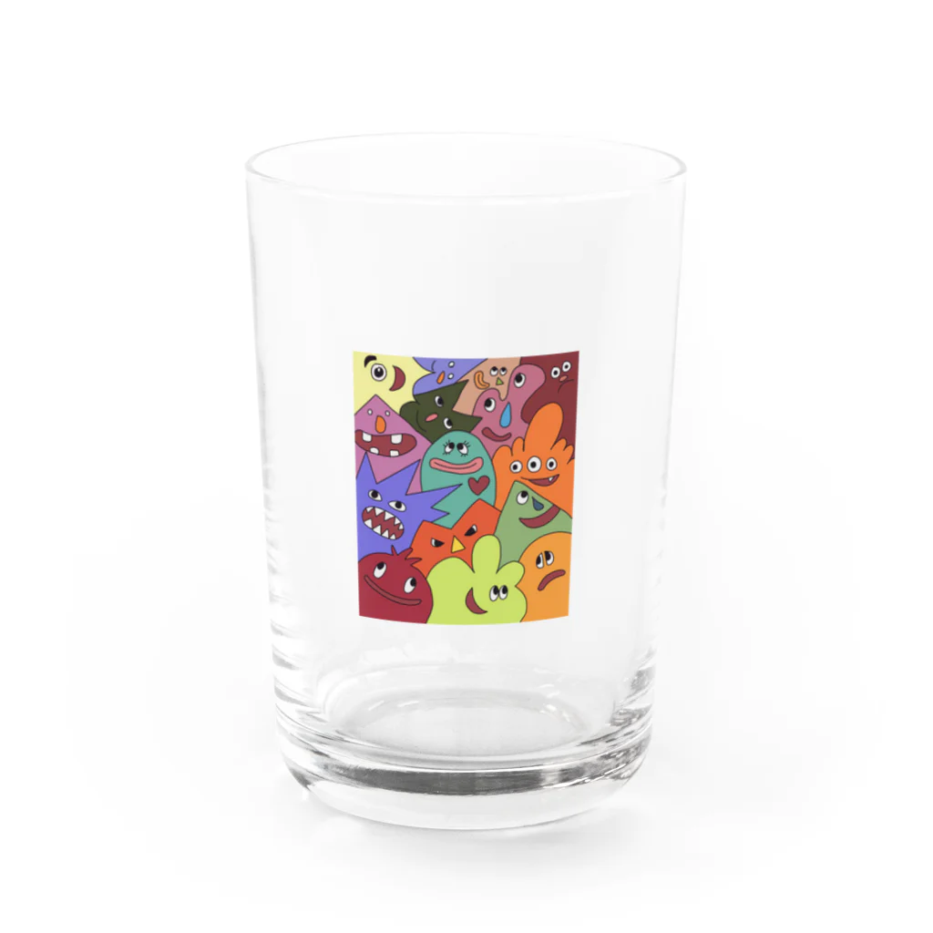 サトウユウのモンスターパニックandバットモーニング Water Glass :front