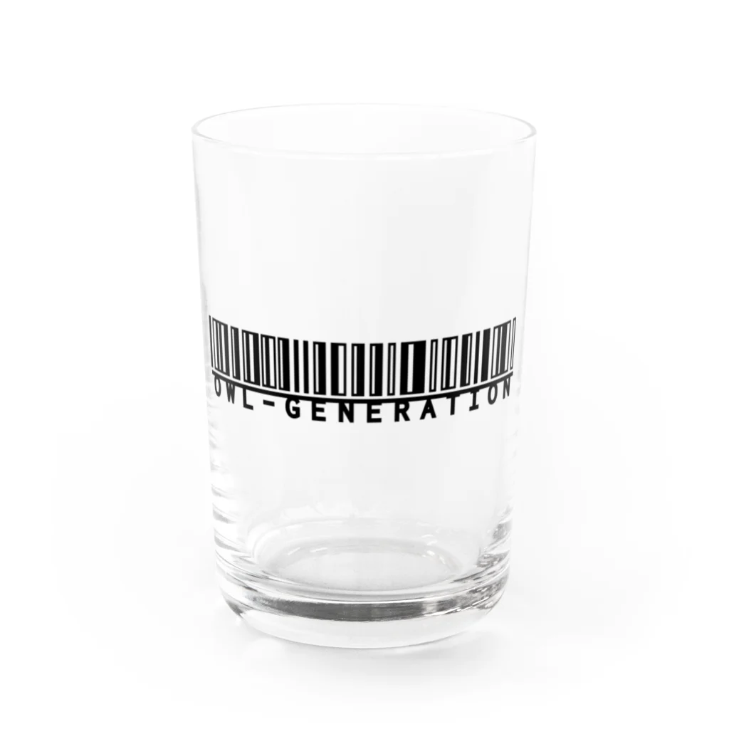 Gen_Designの【バーコードロゴ】グラス Water Glass :front