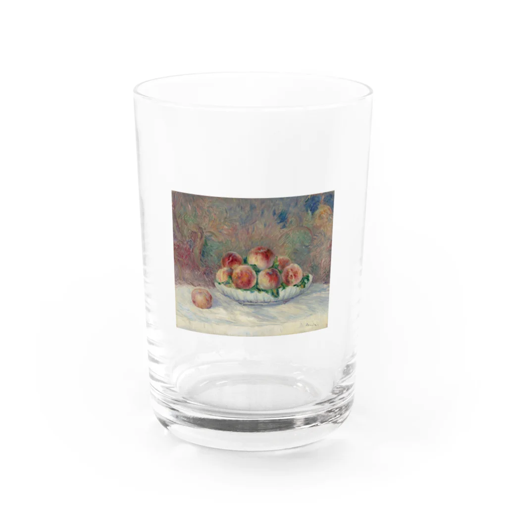 アートTシャツ 名画グッズのルノワール ｢桃 ｣ Water Glass :front