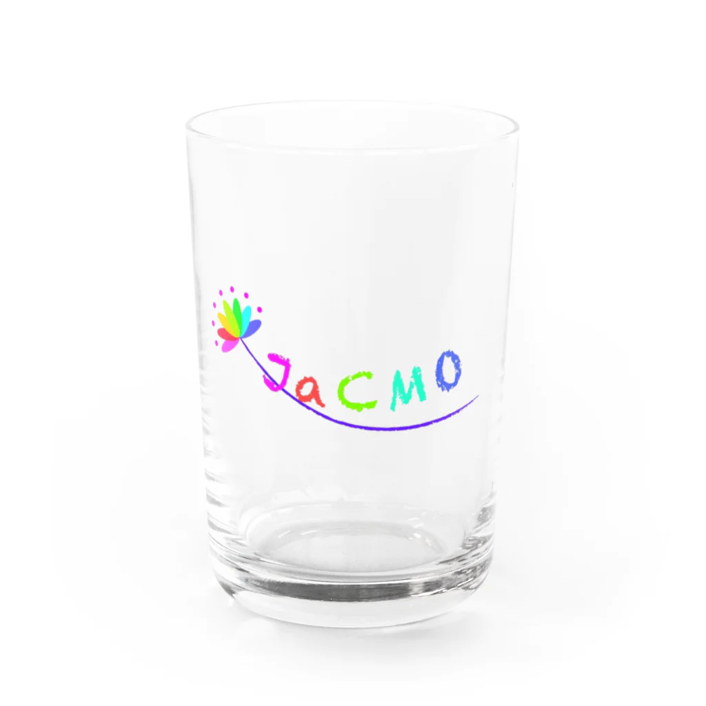 JaCMO応援ショップのJaCOM オリジナルロゴ入り Water Glass :front