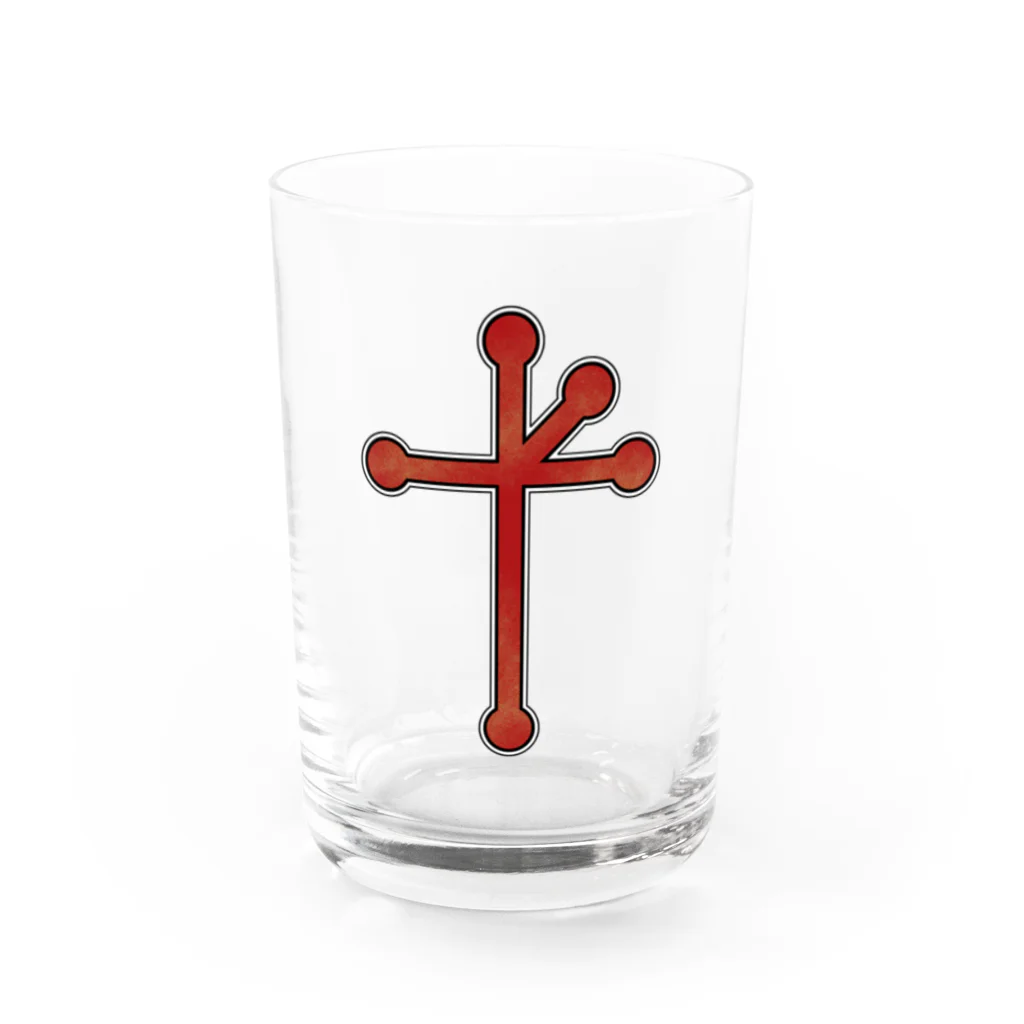 STRAYLIGHT SUZURI PXの「排撃官ブラッド」マルクト十字架 Water Glass :front